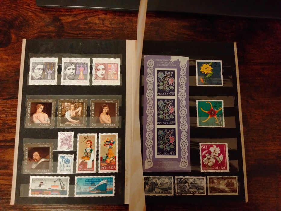 Piękna kolekcja znaczków pocztowych