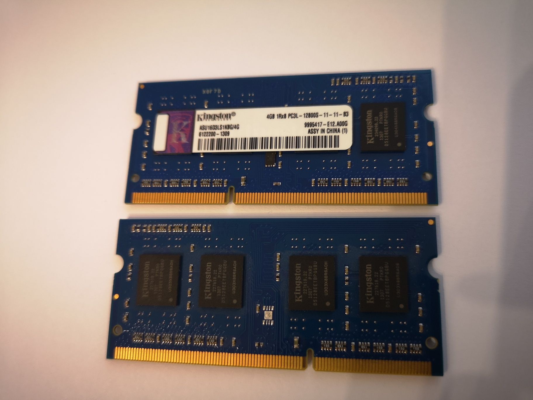 Оперативна пам'ять Kingston 8GB DDR3L (2Х4GB) SODIMM 12800 11-11-B3