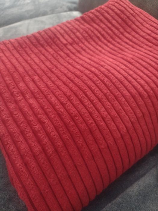 Плед шикарний червоний вельвет