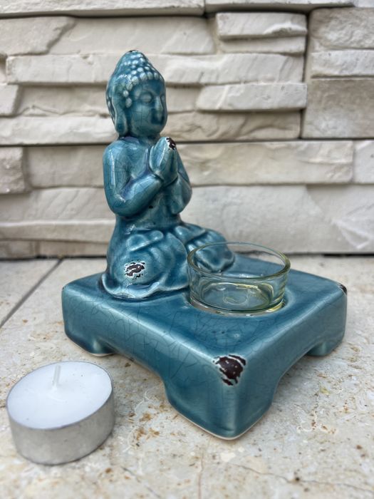 Home&you modlący sie ceramiczny Budda swiecznik