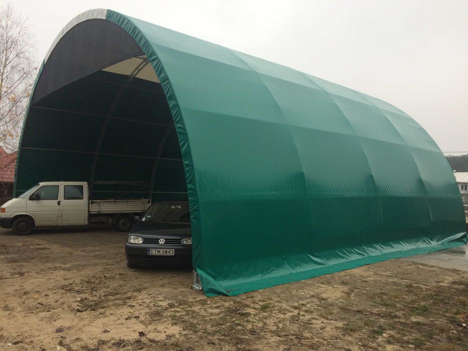 Hala łukowa 12x12x6,20 hala rolnicza wiata bale slome baloty plandeka