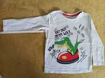 bluzka z długim C&A 104 z krokodylem t-shirt