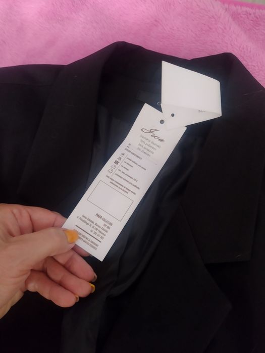Czarny garnitur roz. 52/6XL NOWY