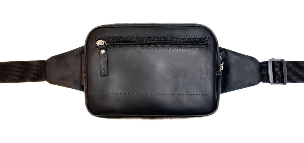 Сумка бананка на пояс на плече sb3(22) чорна