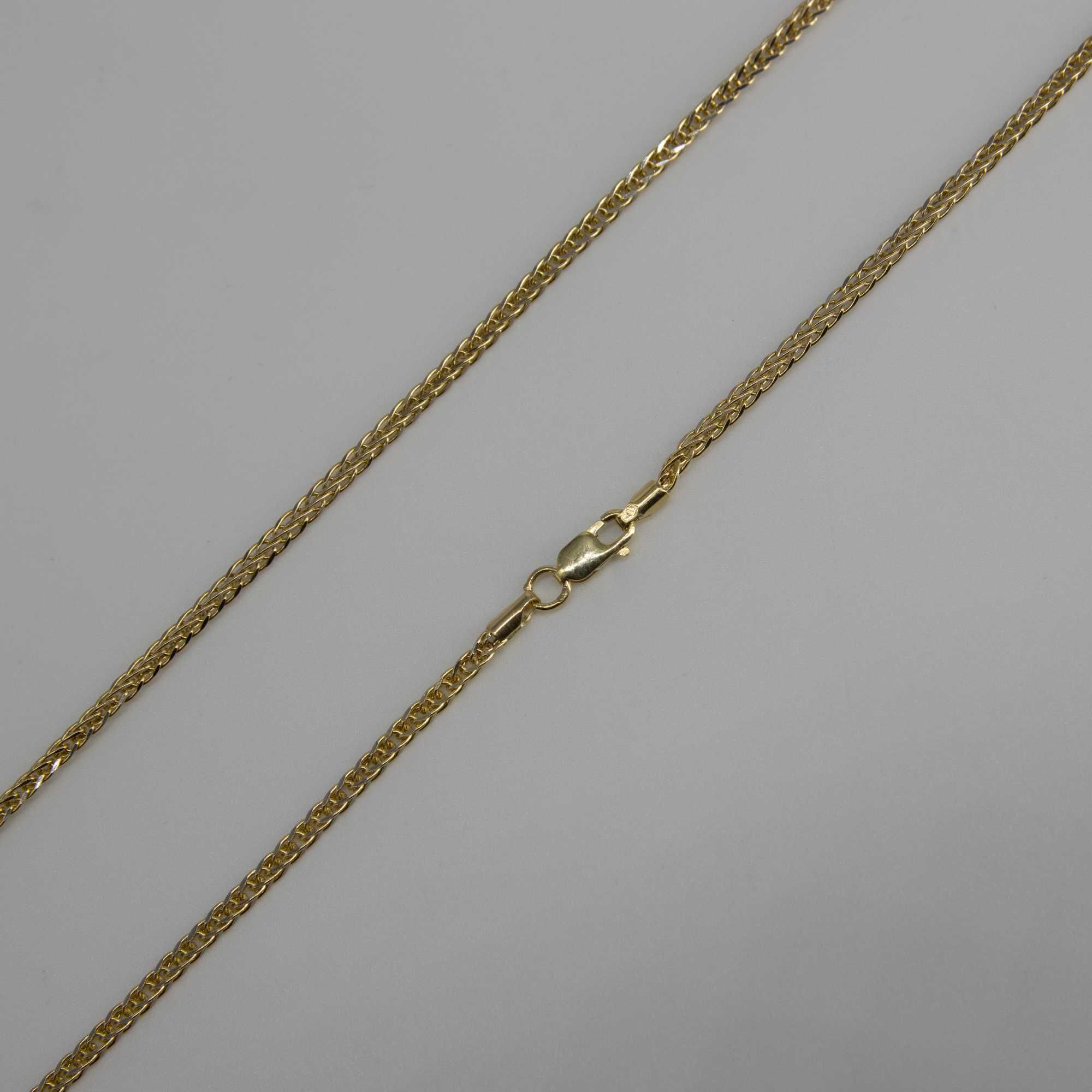 Złoty łańcuszek 585 2,93gram 45cm Kłos DIAMENTOWANY Nowy