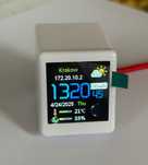Smart Desktop Gadget GeekMagic Mini Zegar Stacja Pogody LED 1.54” WiFi