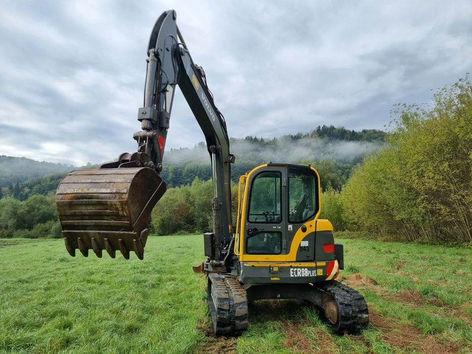 Volvo ECR88plus Koparka Gąsienicowa 10ton Ramię długie PLUS! Perfekcyjny stan z Norwegii! Klima 3łyżki Gąsienice jak nowe Zero wycieków luzów!!  Zadbana Koparka Serwisowana w DEKRA linia pod młot Długie ramię OKAZJA