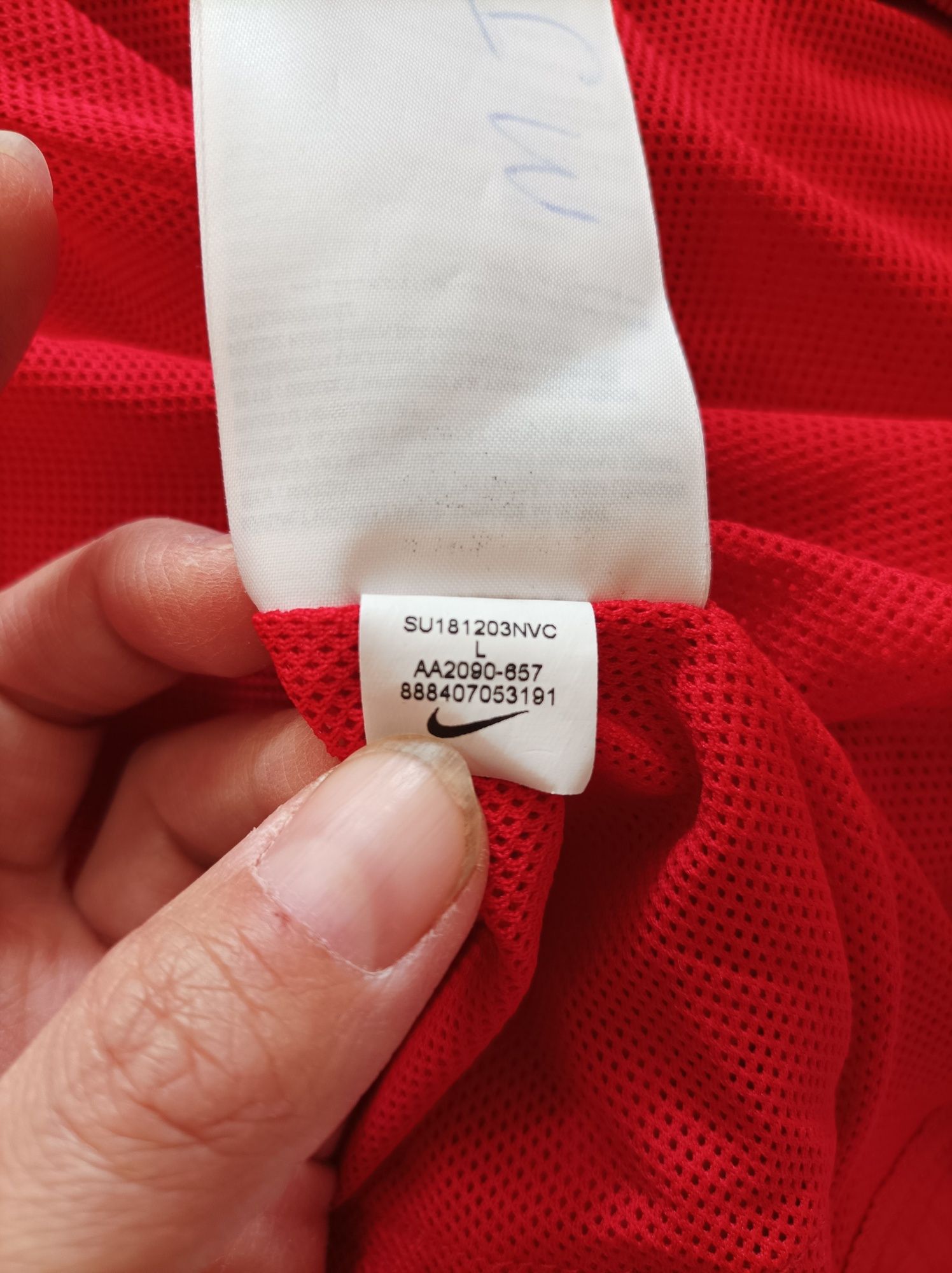 Nike kurtka wiatrówka czerwona rozmiar L