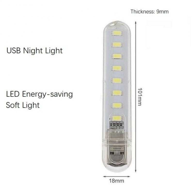 LED лампа діодна USB Нічник Ліхтар USB
