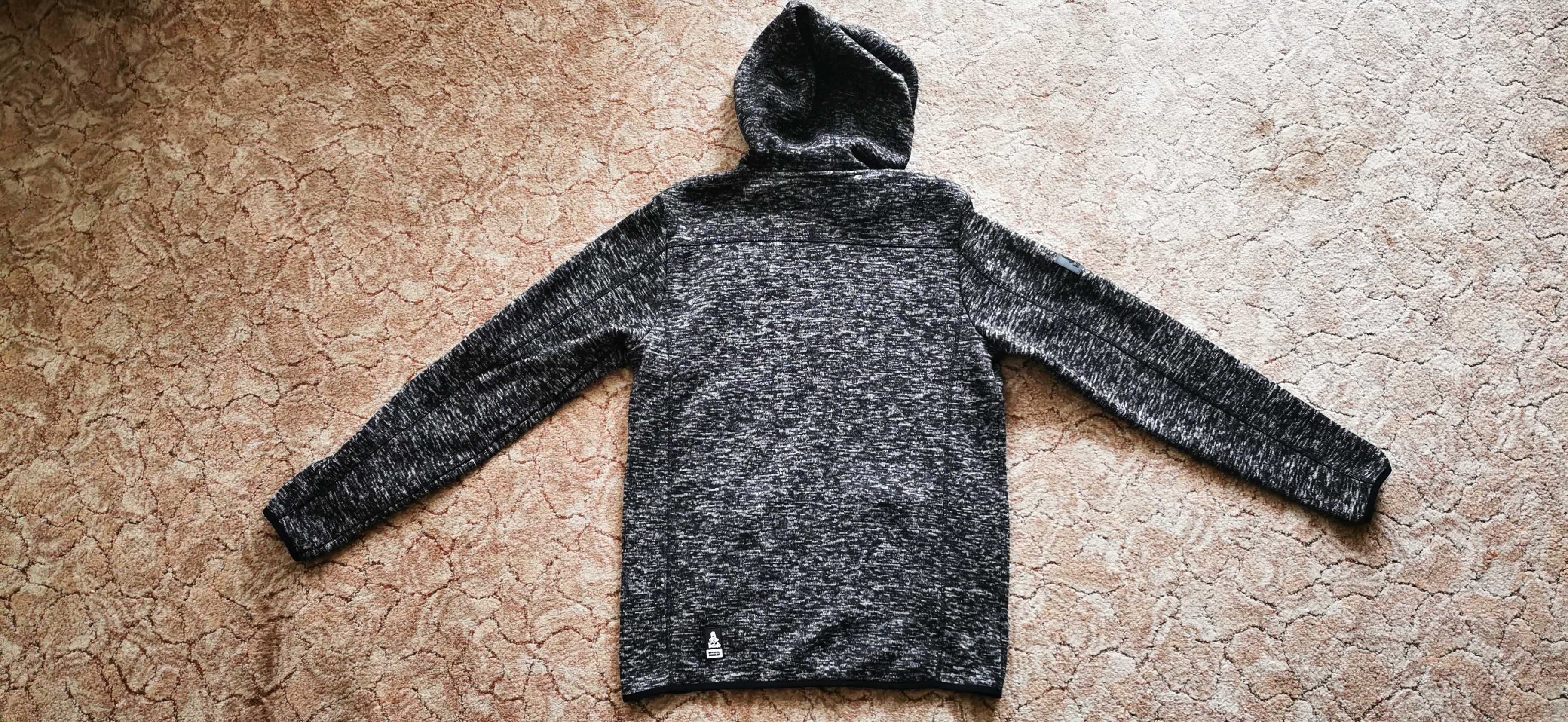 Rozpinana bluza z kapturem DIVERS DAKAR roz.M czarny melanż