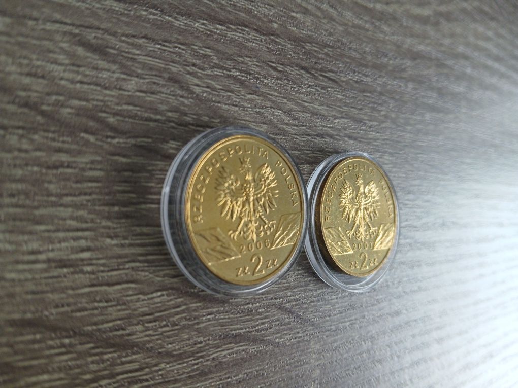 Dwie monety 2 zł Świstak & Foka Szara