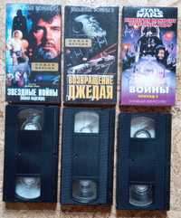 Видеокассеты VHS с фильмами Звёздные войны, Антибумер ( 3 шт )