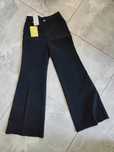 Spodnie denim czarny flare
