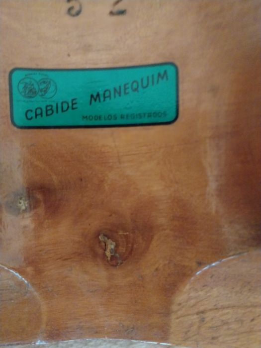 Cabide Manequim antigo, modelis registados, n. 52