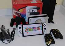 Nintendo Switch Oled 256 GB przeróbka Kamikaze CFW + Akcesoria