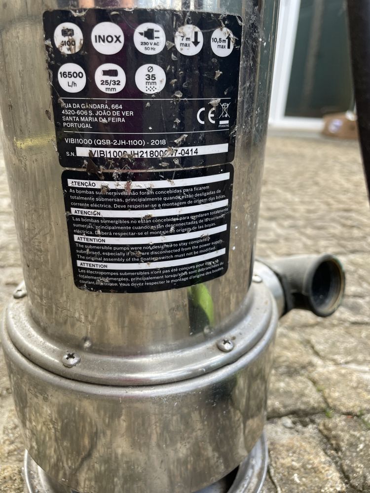 Bomba de tirar aguas