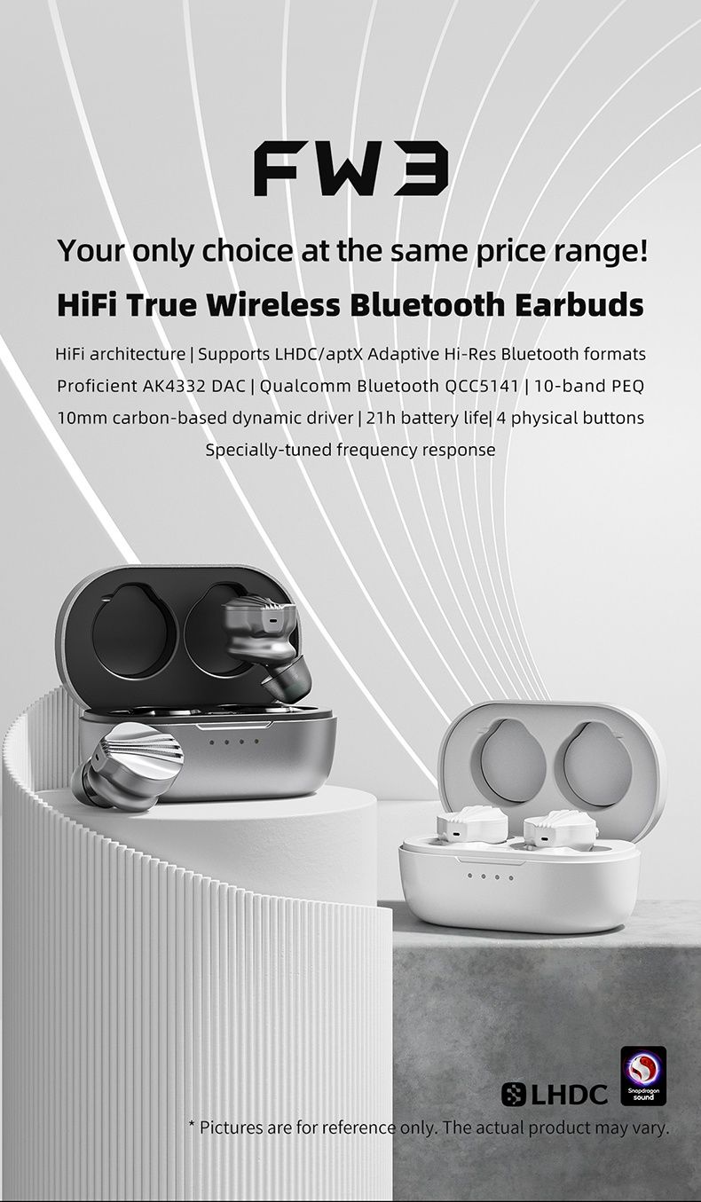 Навушники FiiO FW3  White (чорні)