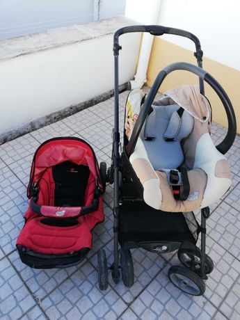 Carrinho de passeio trofy, cadeira e ovinho bebé Confort