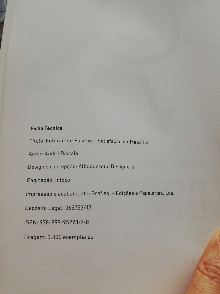 Livro Futurar em Positivo Satisfação no Trabalho (descida de preço)