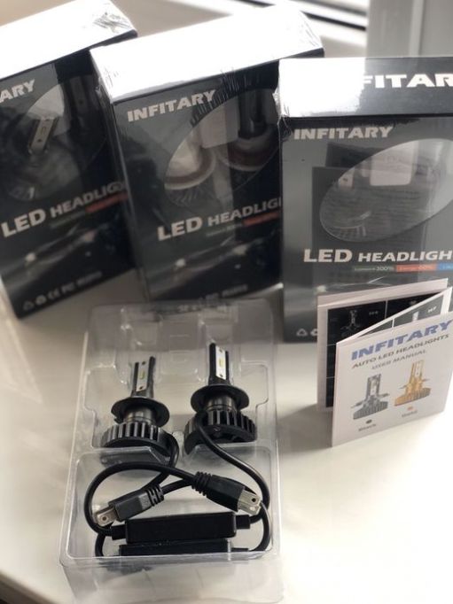 INFITARY Zes Chip 90W 22000lm міні Авто LED/Лед лампи h1,h3,h4,h7,h8.