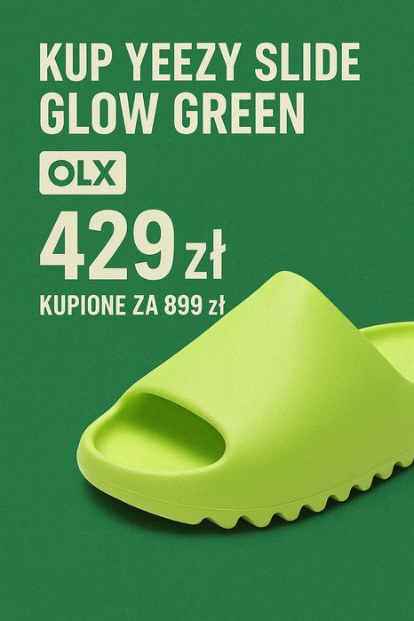 Yeezy slide glow green