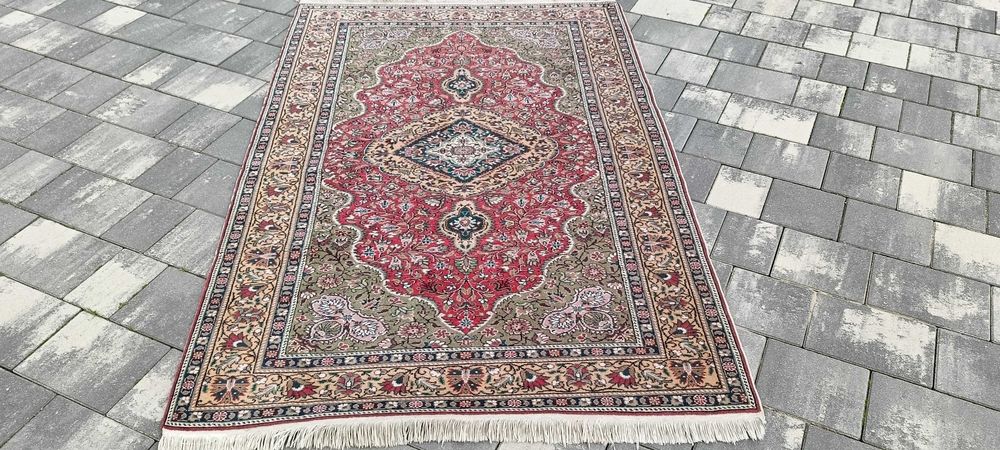 Sarough dywan wełniany tkany ręcznie 185 x 116 cm wełna perski piękny