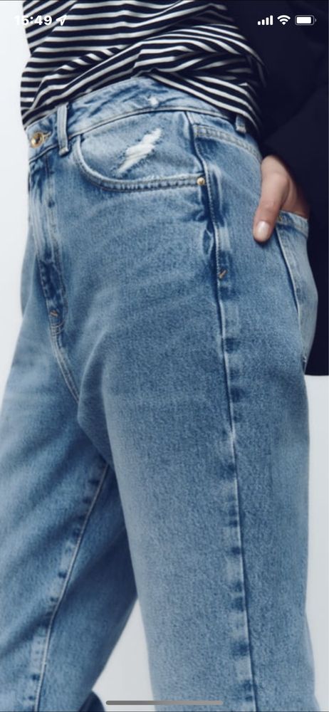 Zara mom джинсы мом джинси