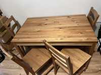 Stół z 4 krzesłami jaokkmokk ikea