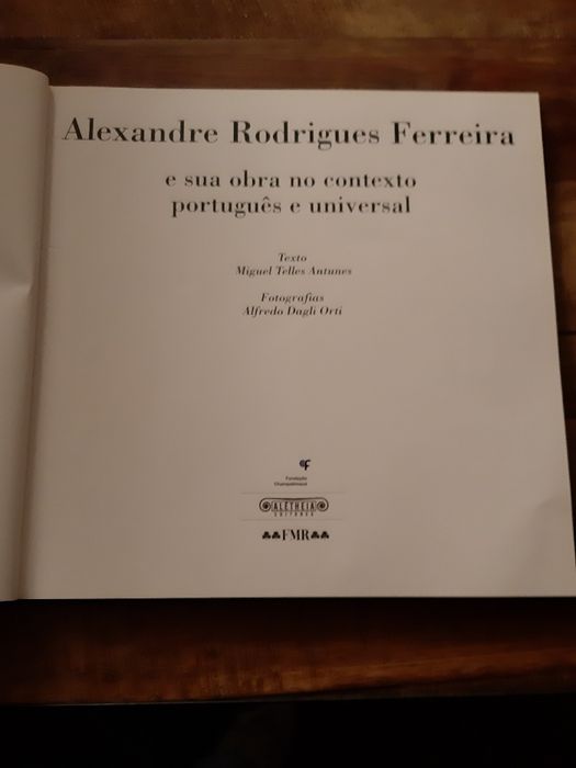 Alexandre Rodrigues Ferreira e a Sua Obra