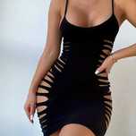 Bodycon z wycięciami sukienka na ramiączkach CoverUp obcisła wieczorna