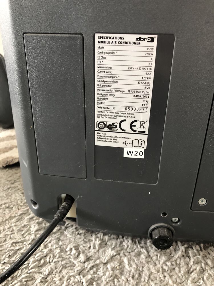 Klimatyzator Zibro P229, 2,9 kW