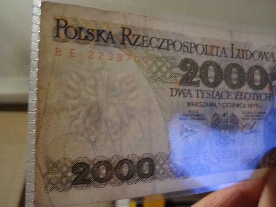 Banknot PRL 2000 zlotych 1979 seria BE - MIESZKO I CHROBRY