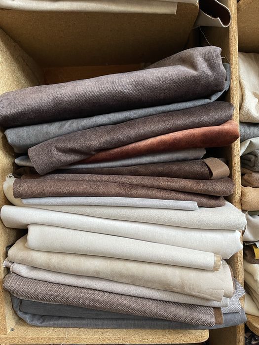 Тканина меблева куски велюр і кож зам