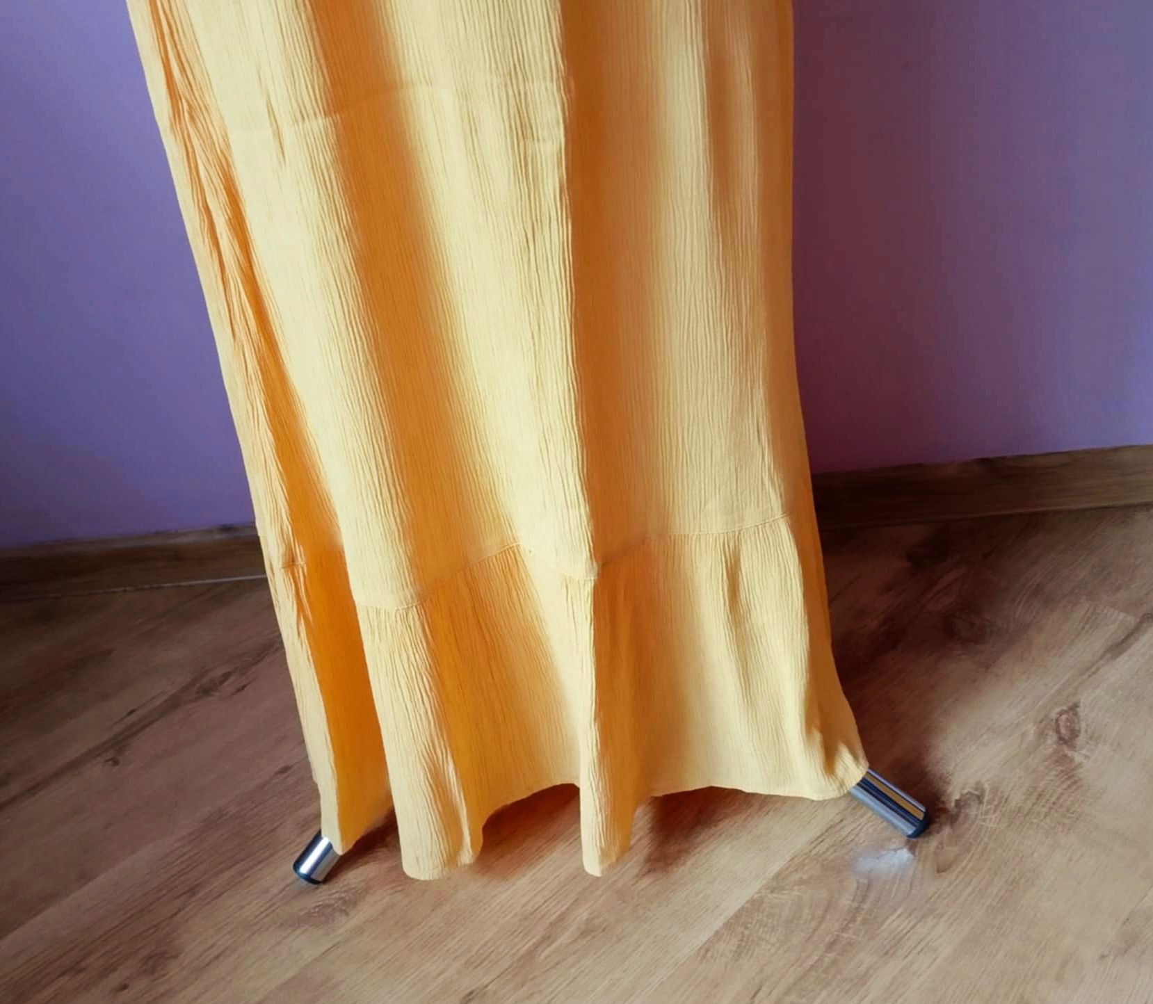 Długa żółta sukienka Miss Selfridge rozmiar XS/34