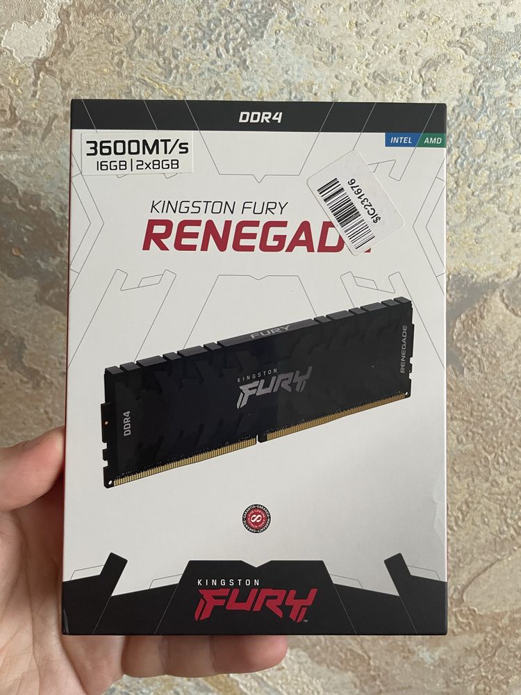 Оперативная память Kingston FURY Renegade 3600Mhz 16Gb 2x8 DDR4