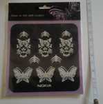 Conjunto de 8 stickers/autocolantes Nokia