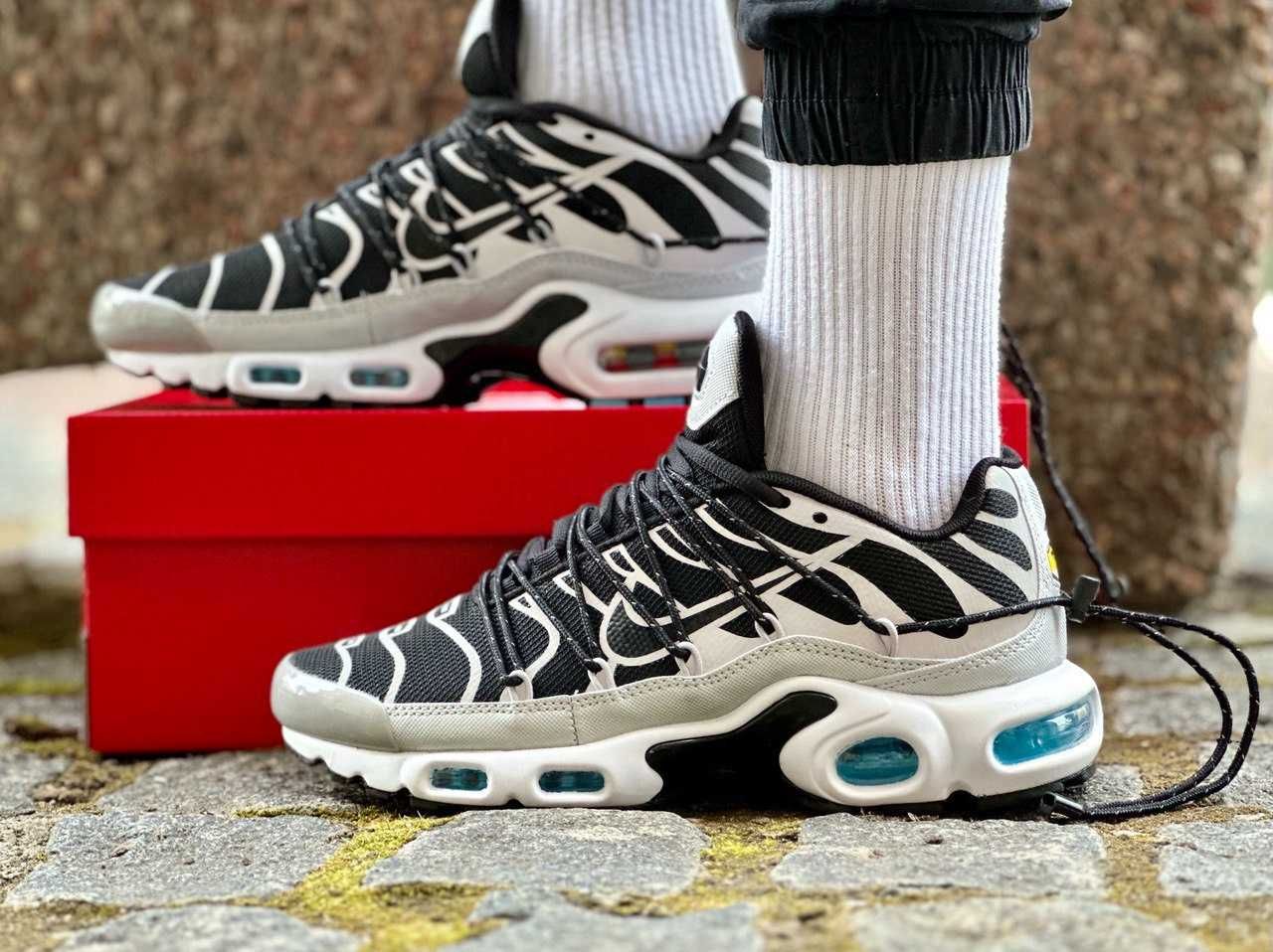 ТОП ПРОДАЖ! Кросівки Nike Air Max TN Plus Lace Toggle Black Grey