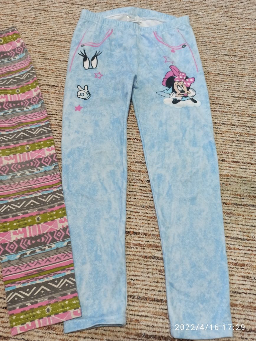 Zestaw komplet dwie pary legginsy 104 bdb