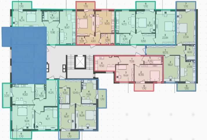 Прод 2 кім.кв ,62,54 м2 ,ЖК Півд. DELUXE ,Скнилів_Розтерм,Без комісії