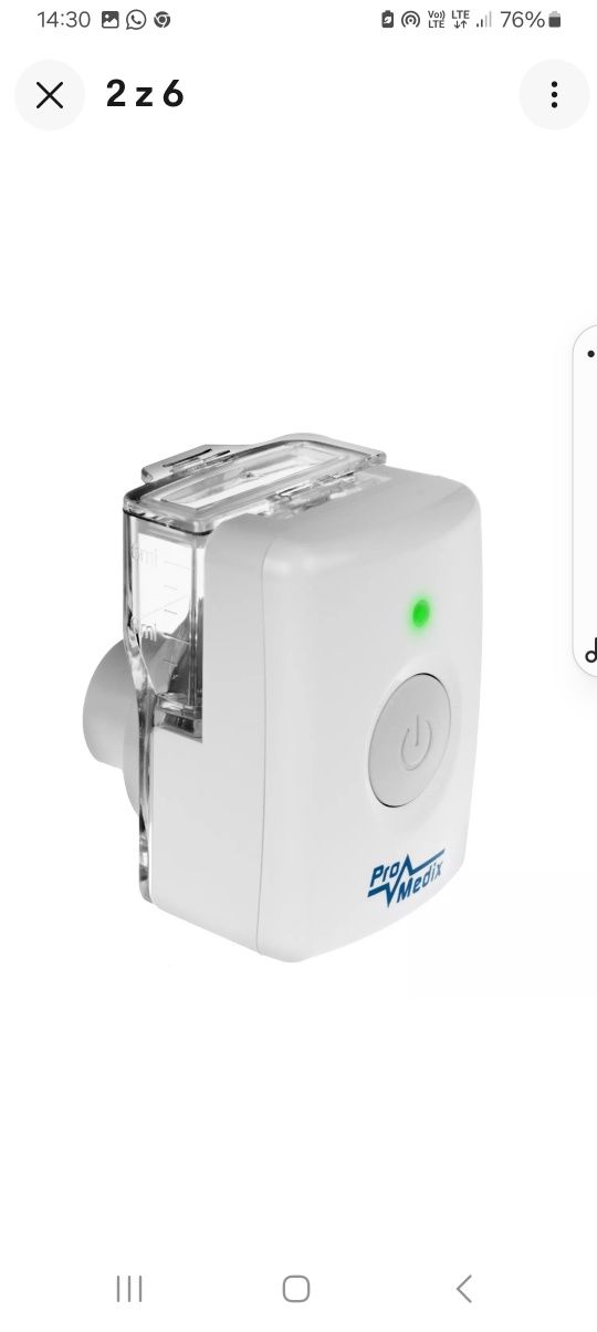 Promedix Przenośny inhalator Zestaw inhalatorów Maski dla dzieci i dor