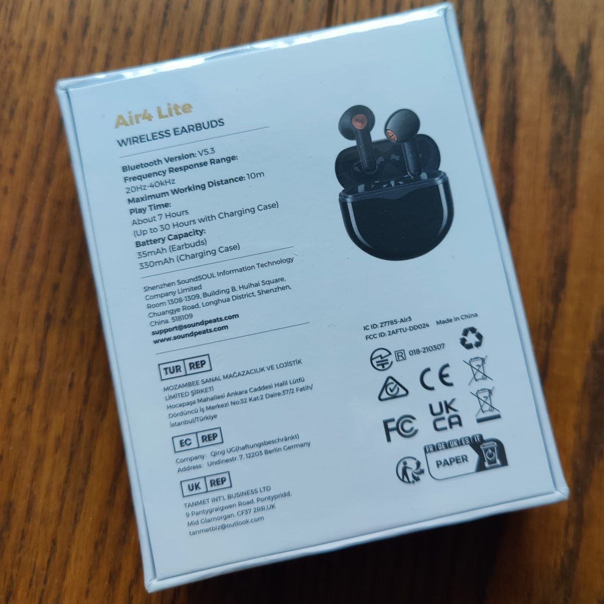 Soundpeats Air4 Bluetooth tws наушники Air4 pro black white оригінал