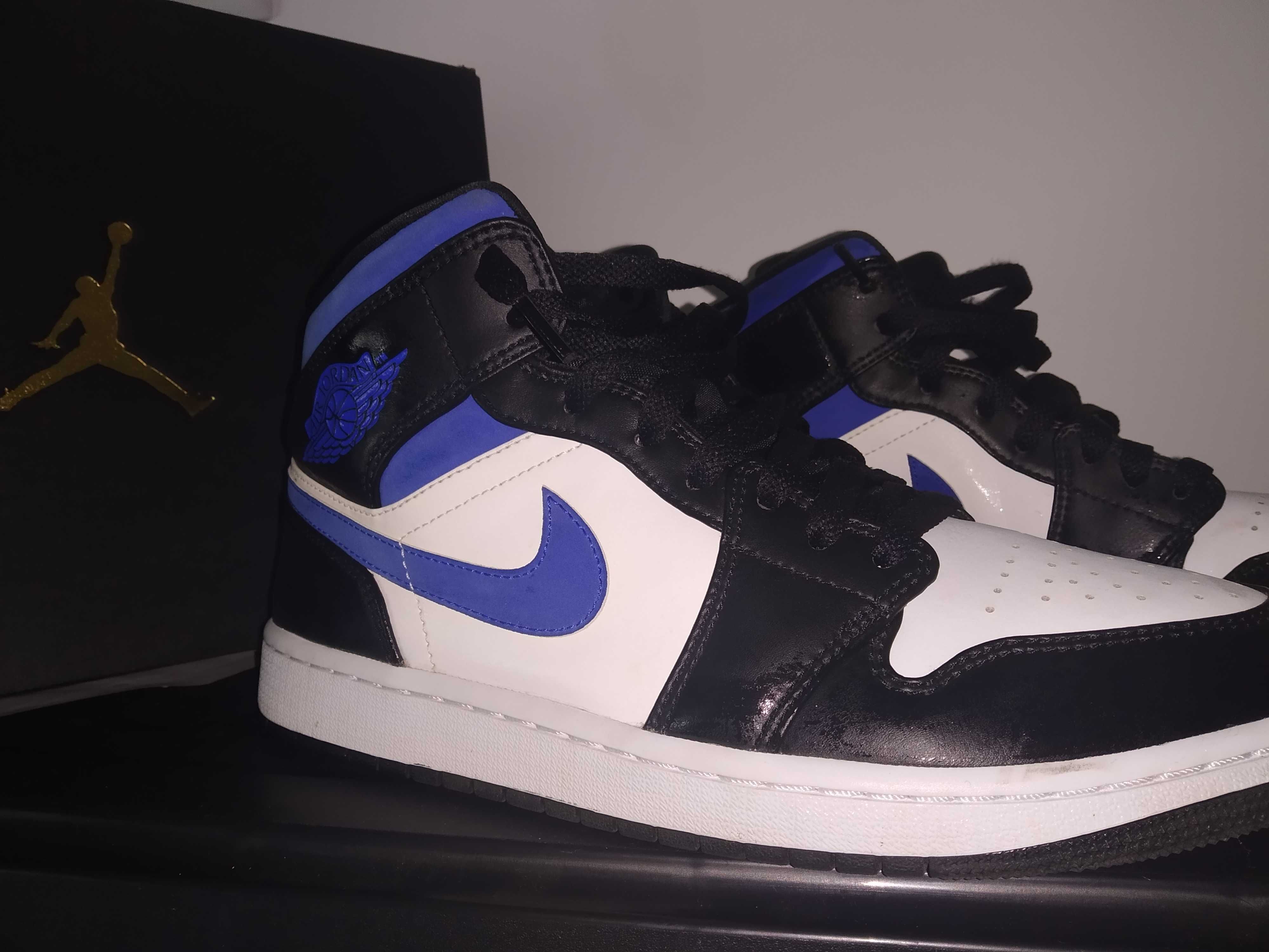 Vendo Jordan 1 Mid White Black Racer Blue originais com caixa