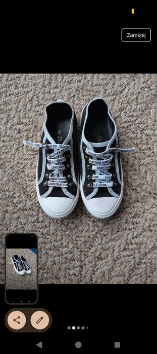 Christian Dior tenisówki logowane 37