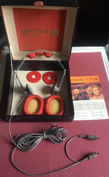 Słuchawki Nagłowne Unitra Tonsil SN 50 w bardzo ładnym stanie