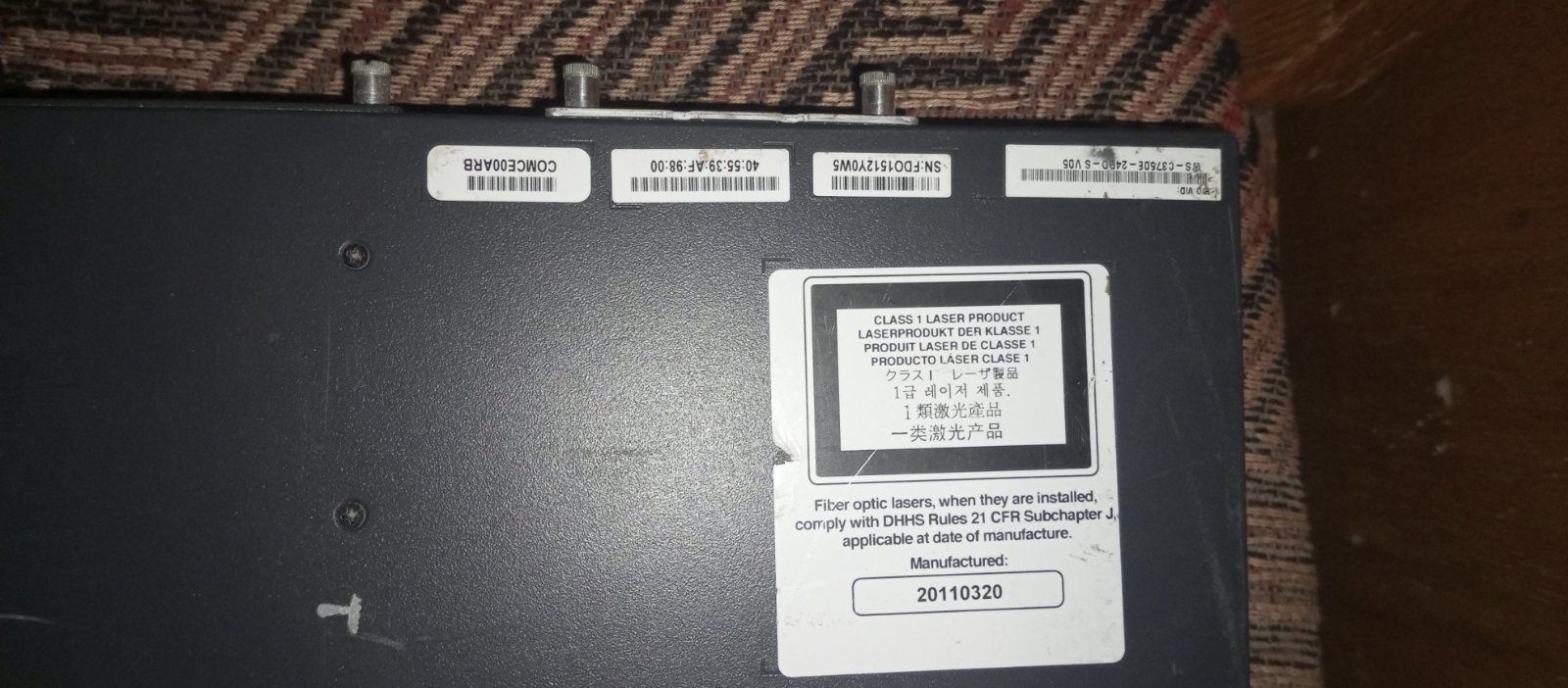 Комутатор Cisco Catalyst 3750E 24PD-S,  з модулями.