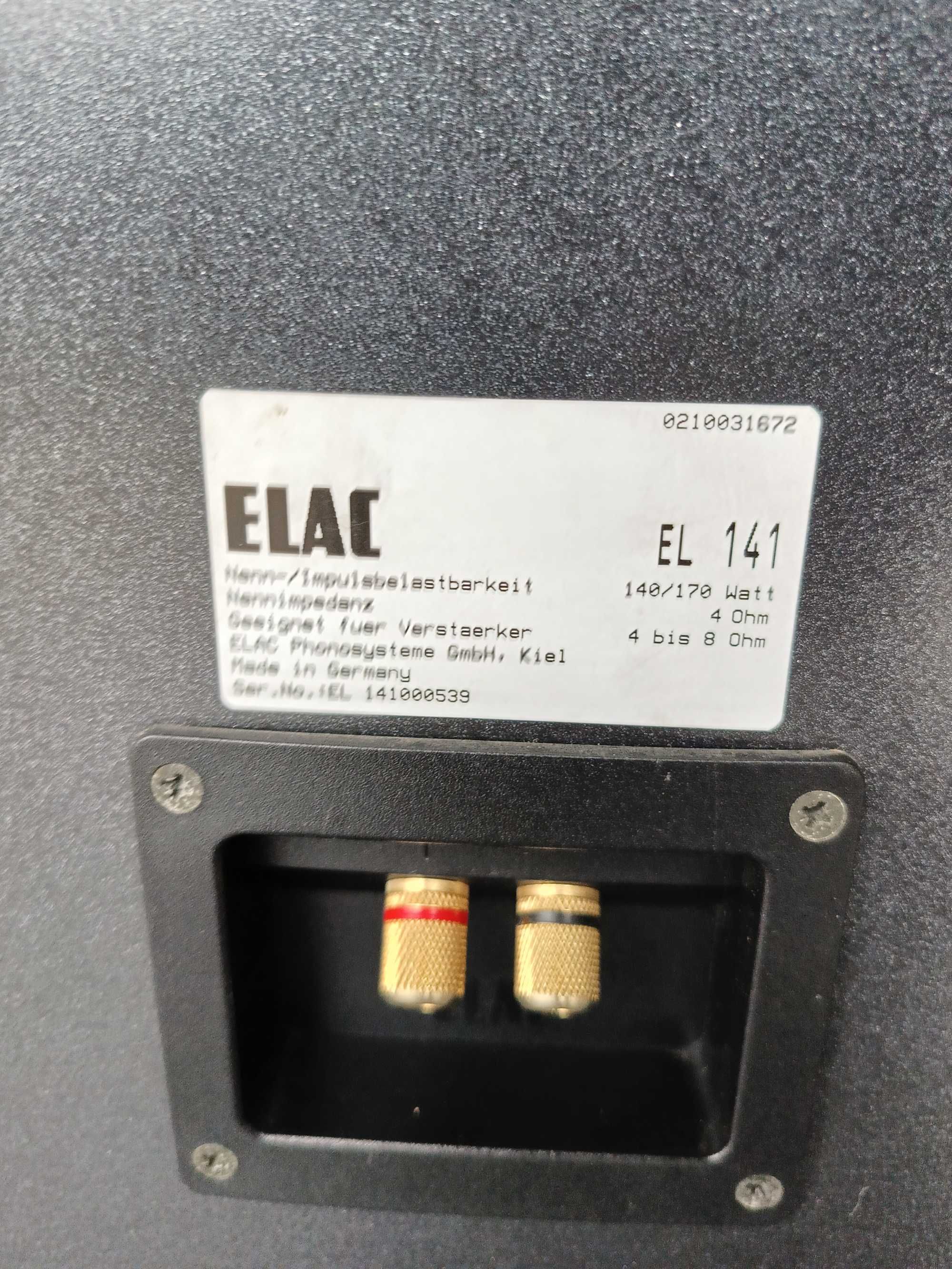 ELAC EL 141  140/170W + kable bananowe
