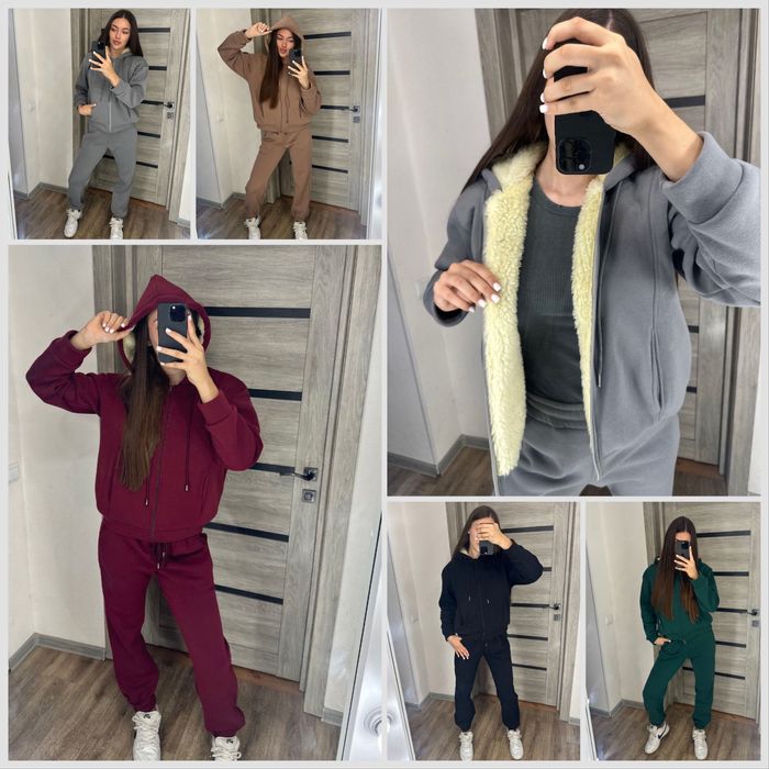 Женский теплый спорт костюм с мехом/Жіночий теплий костюм з хутром MJ