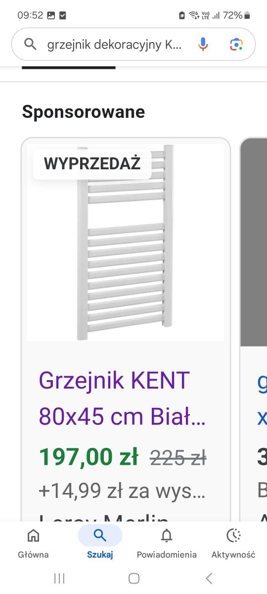 Grzejnik dekoracyjny łazienkowy