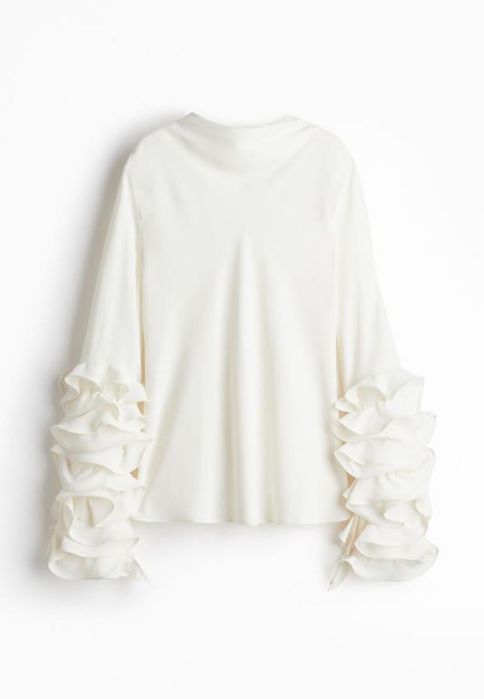 Блуза h&m edition молочна