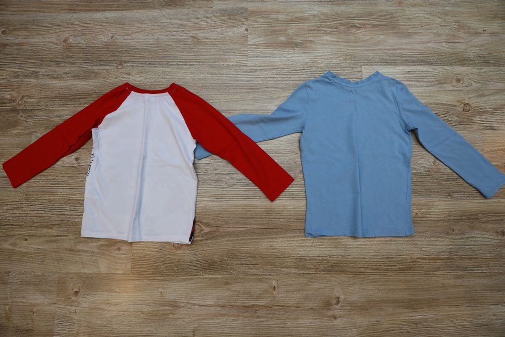 Dwie bluzki z długim rękawem rozmiar 110 Marvel